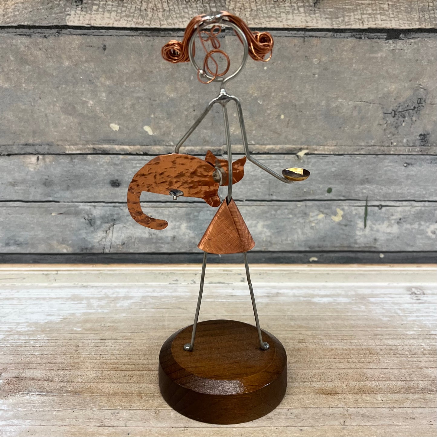 Original Don Rea Designs Cat Lover Wire Sculpture