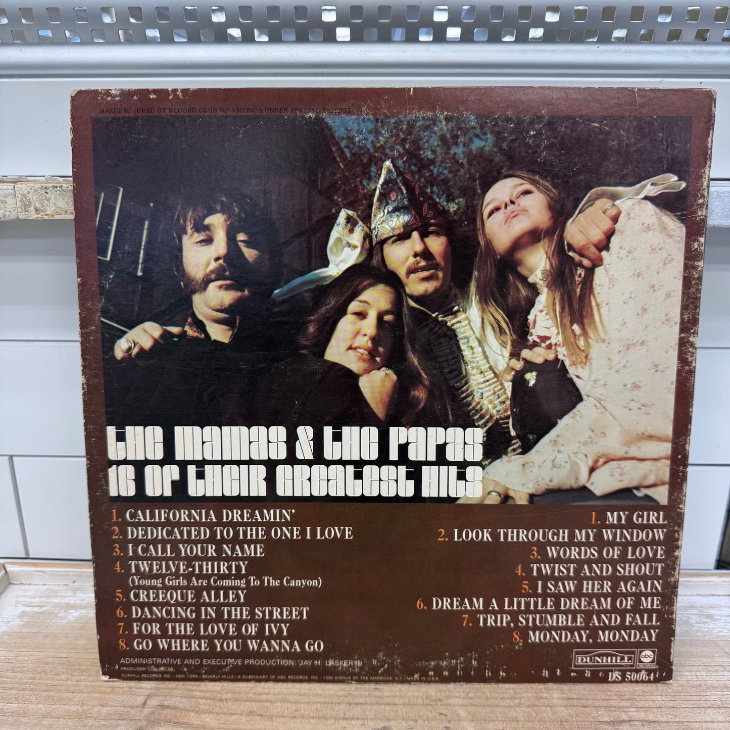 The Mamas & The Papas 16 Greatest Hits LP Vinyl 1971