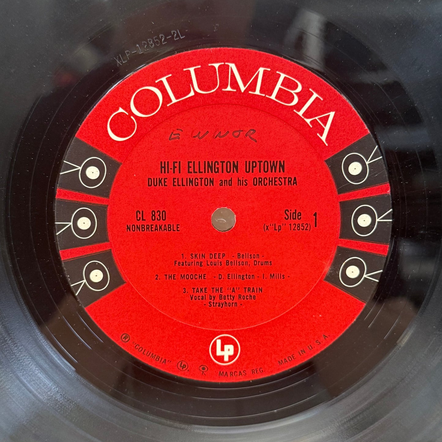 Duke Ellington Hi-Fi Ellington Uptown Vinyl Record 1956 #CL830