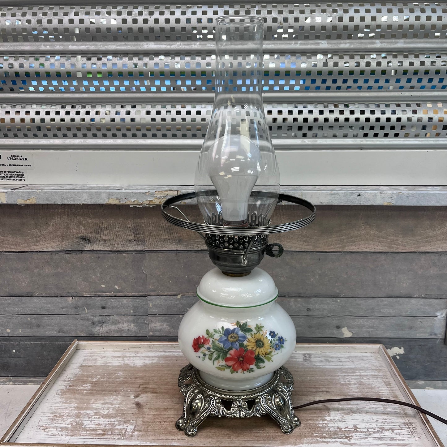 Hurricane Glass Lamp, 1977
