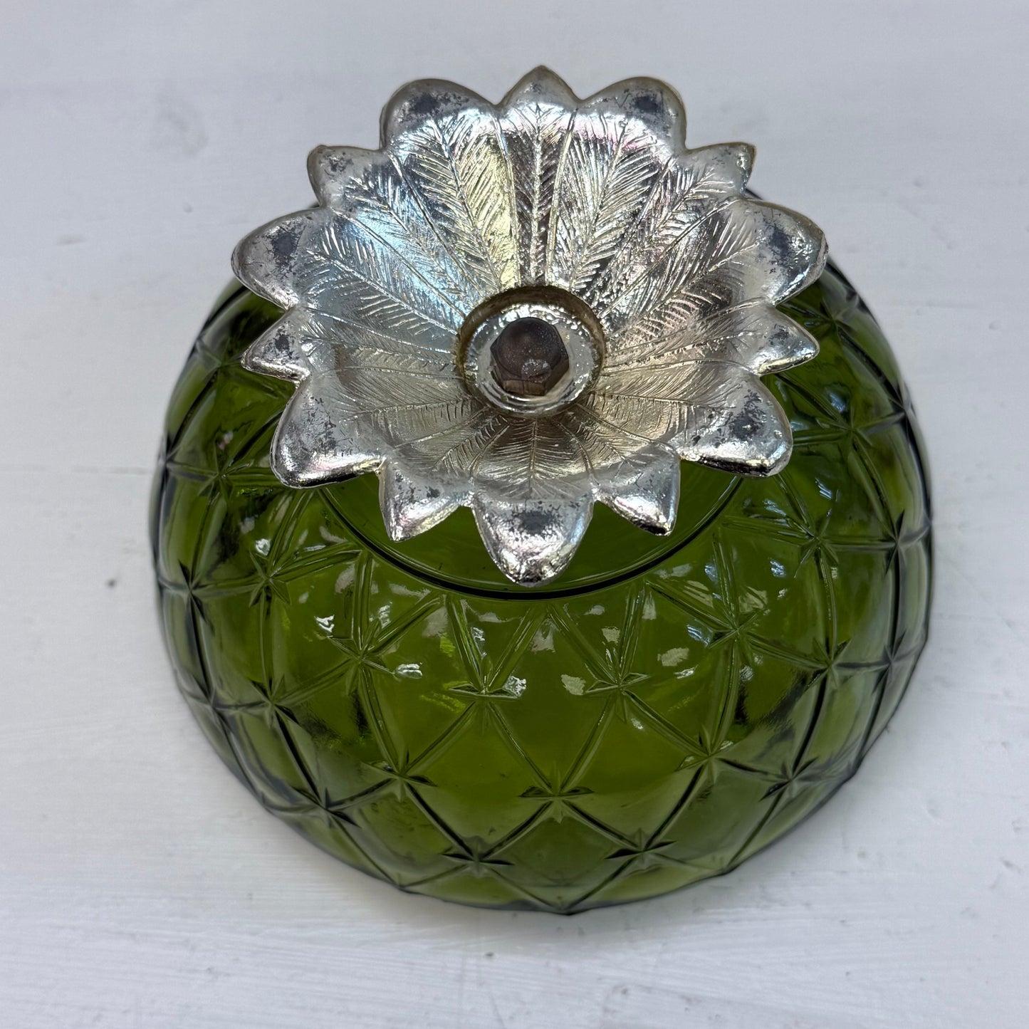 Indiana Glass Duette Quilted Diamond Compote