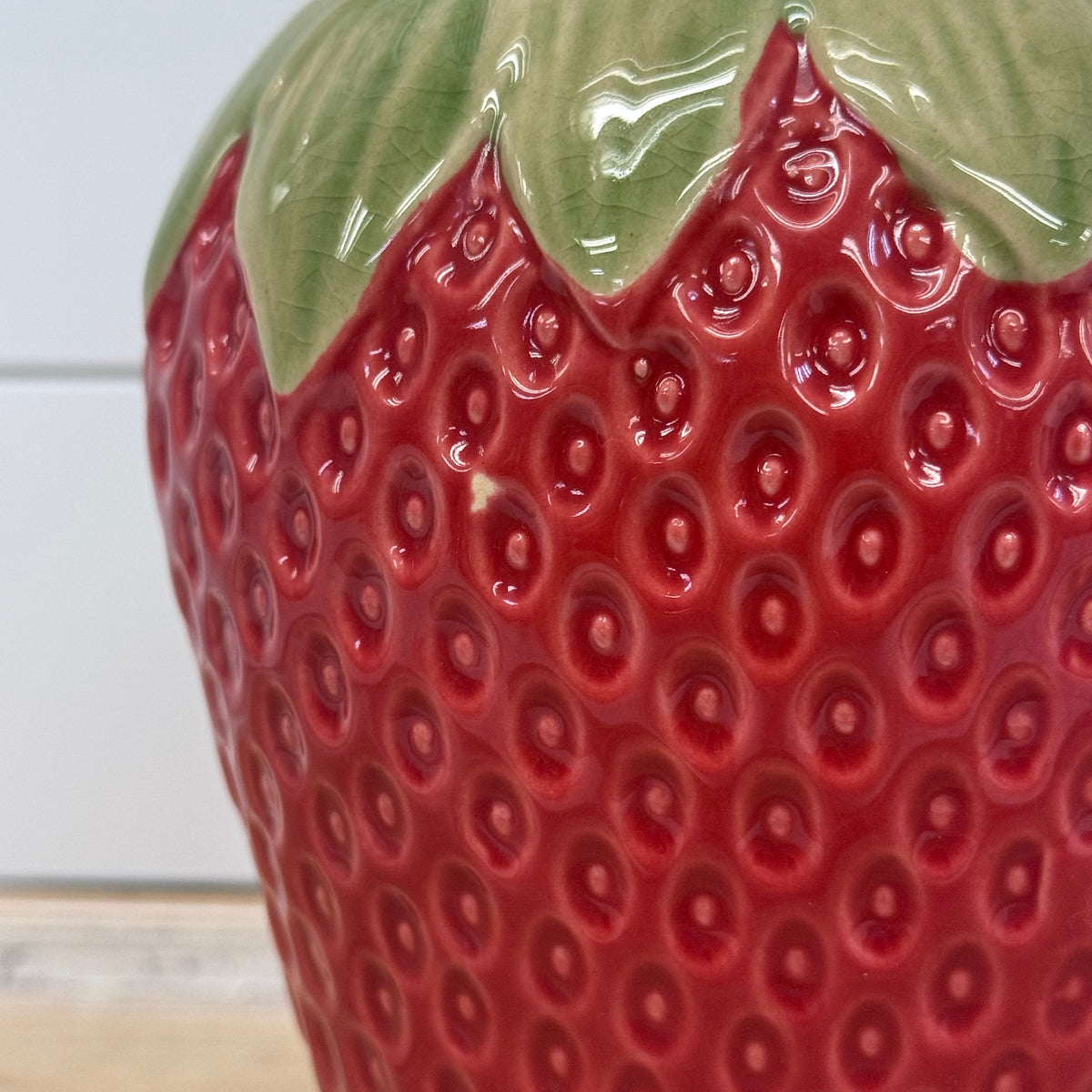 Strawberry Ceramic Planter Cachepot