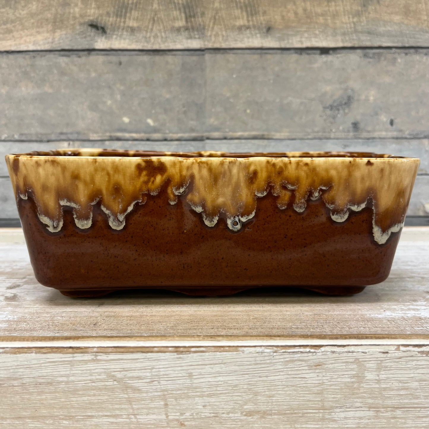McCoy Pottery Drip Glaze Window Box Planter