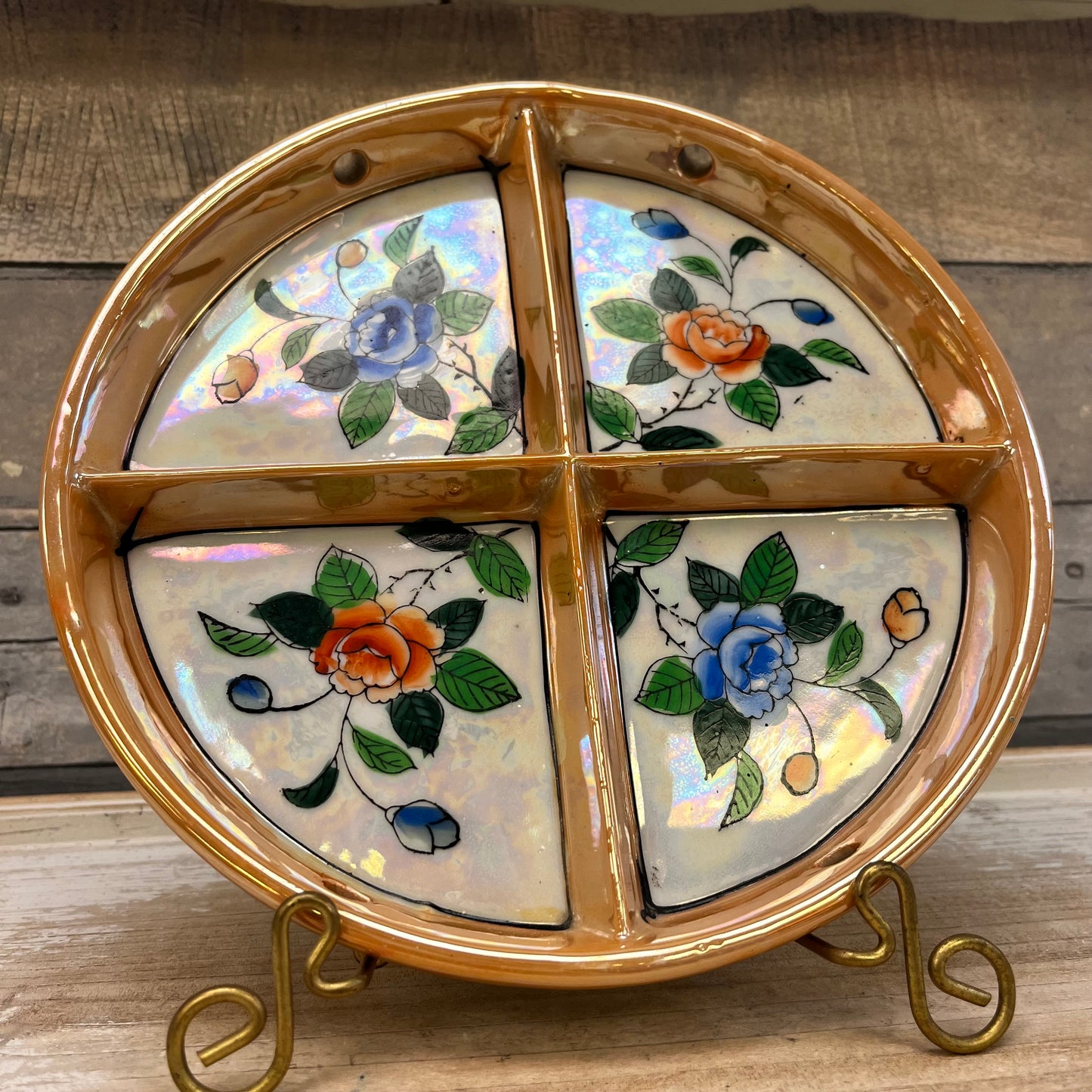 Hotta Yu Shoten & Co. Lusterware Divided Dish