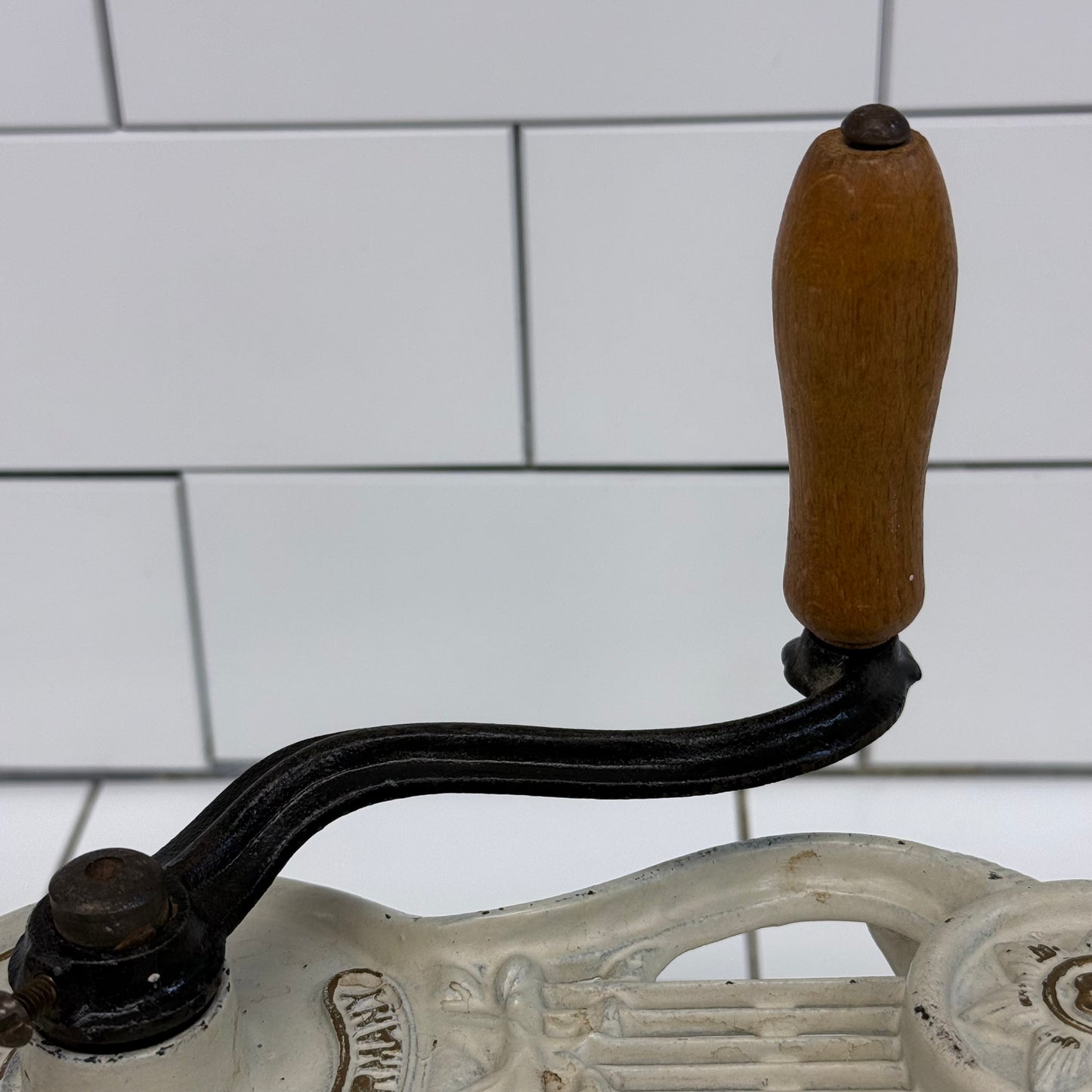 Julius No. 7 German Cast Iron Food Mill Enamel Grinder