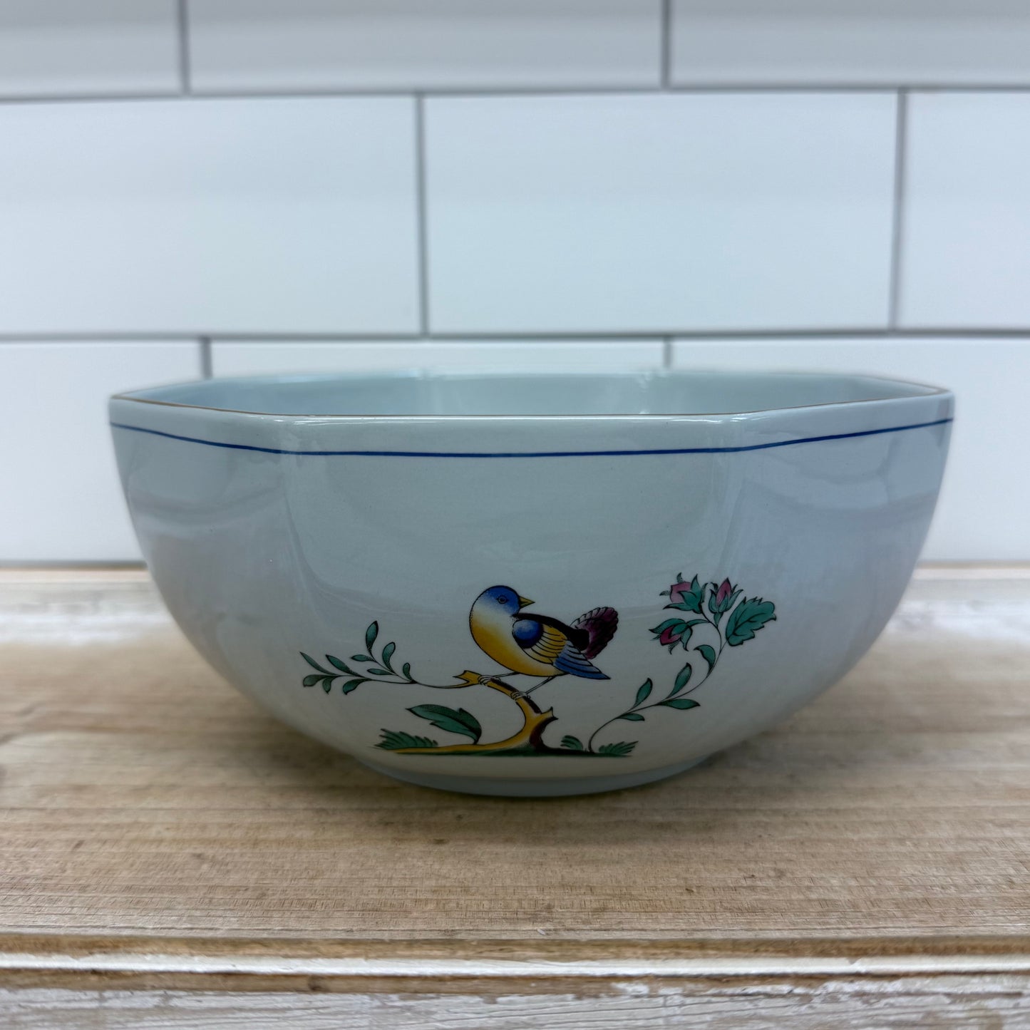 Spode Queen’s Bird Porcelain Octogonal Bowl
