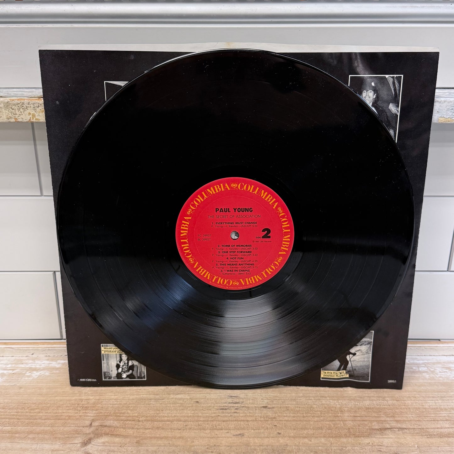 Paul Young Secret of Association Vinyl Record 1985
