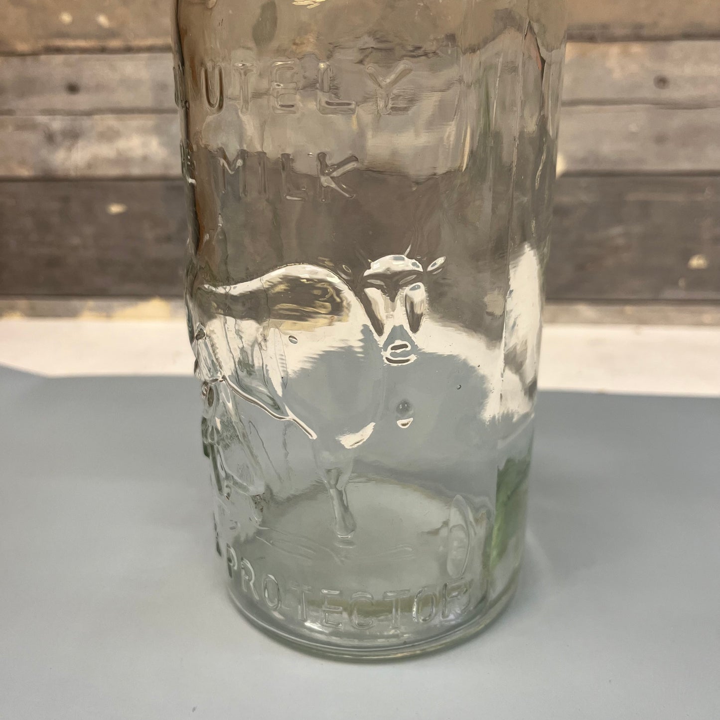 Lynn Glass Co,The Milk Protector Glass Bottle