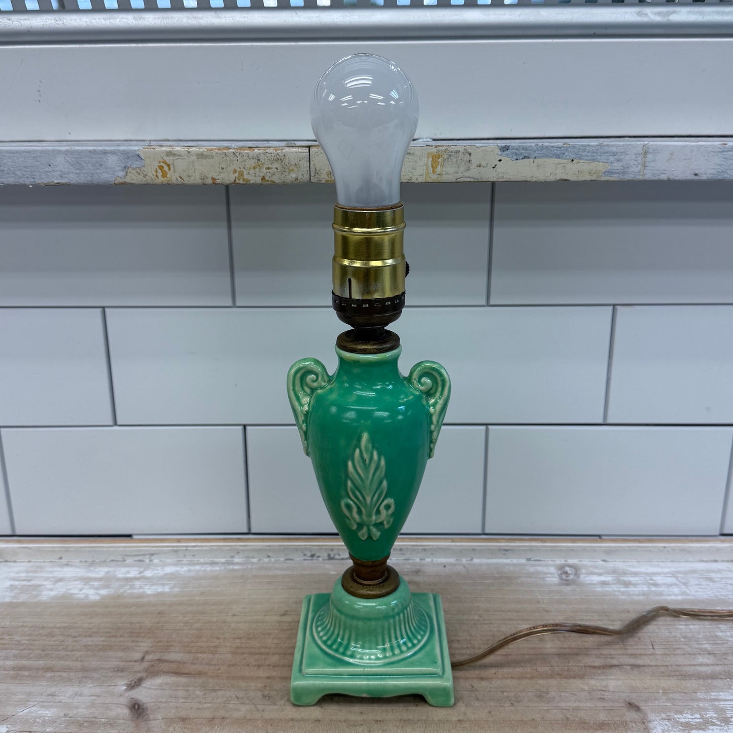 Table Lamp Urn Shaped Ceramic MCM