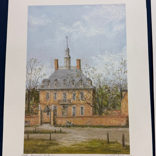 Caesar Monturano Colonial Williamsburg Signed Art Prints