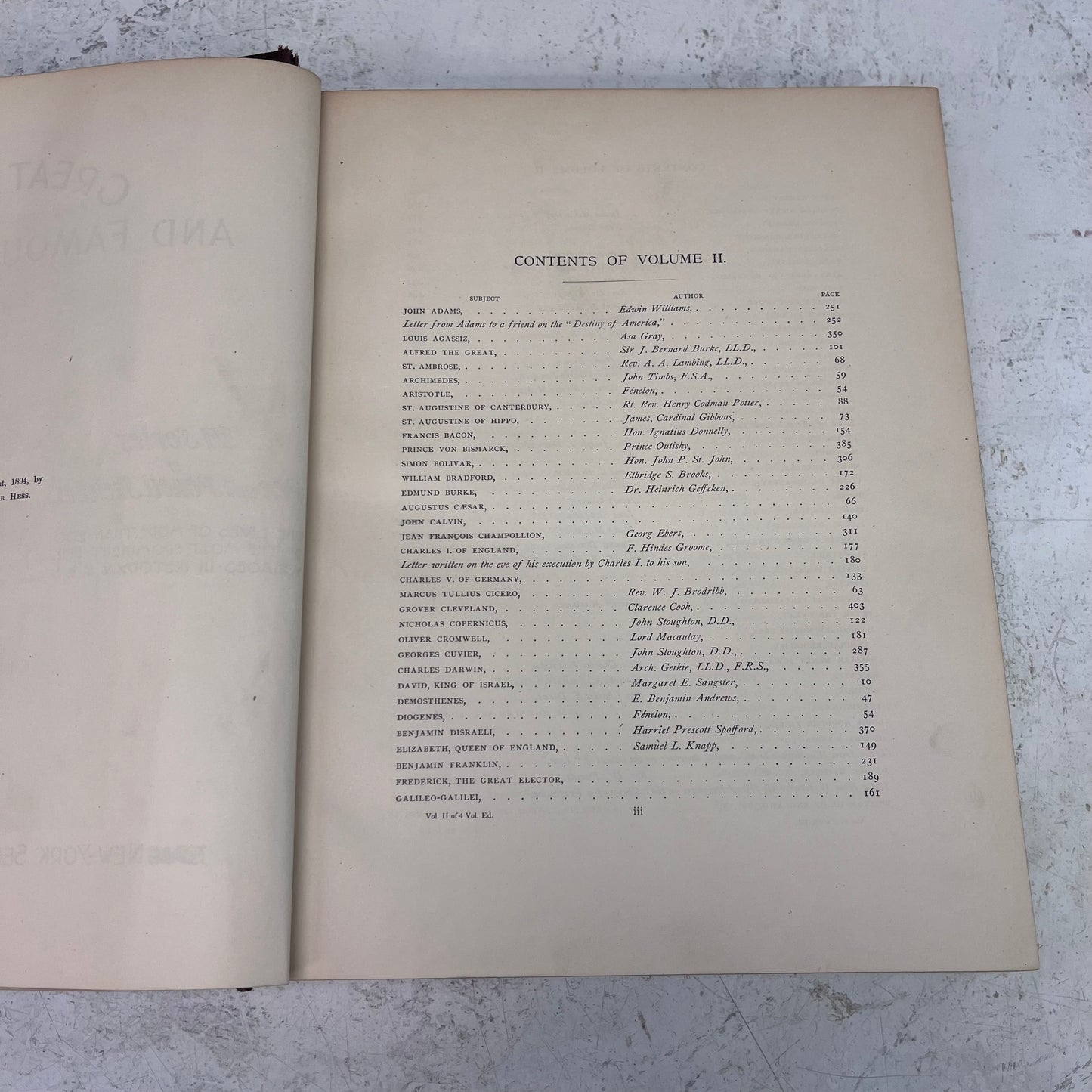 Great Men and Famous Women Illustrated 4 Volume Set, 1894