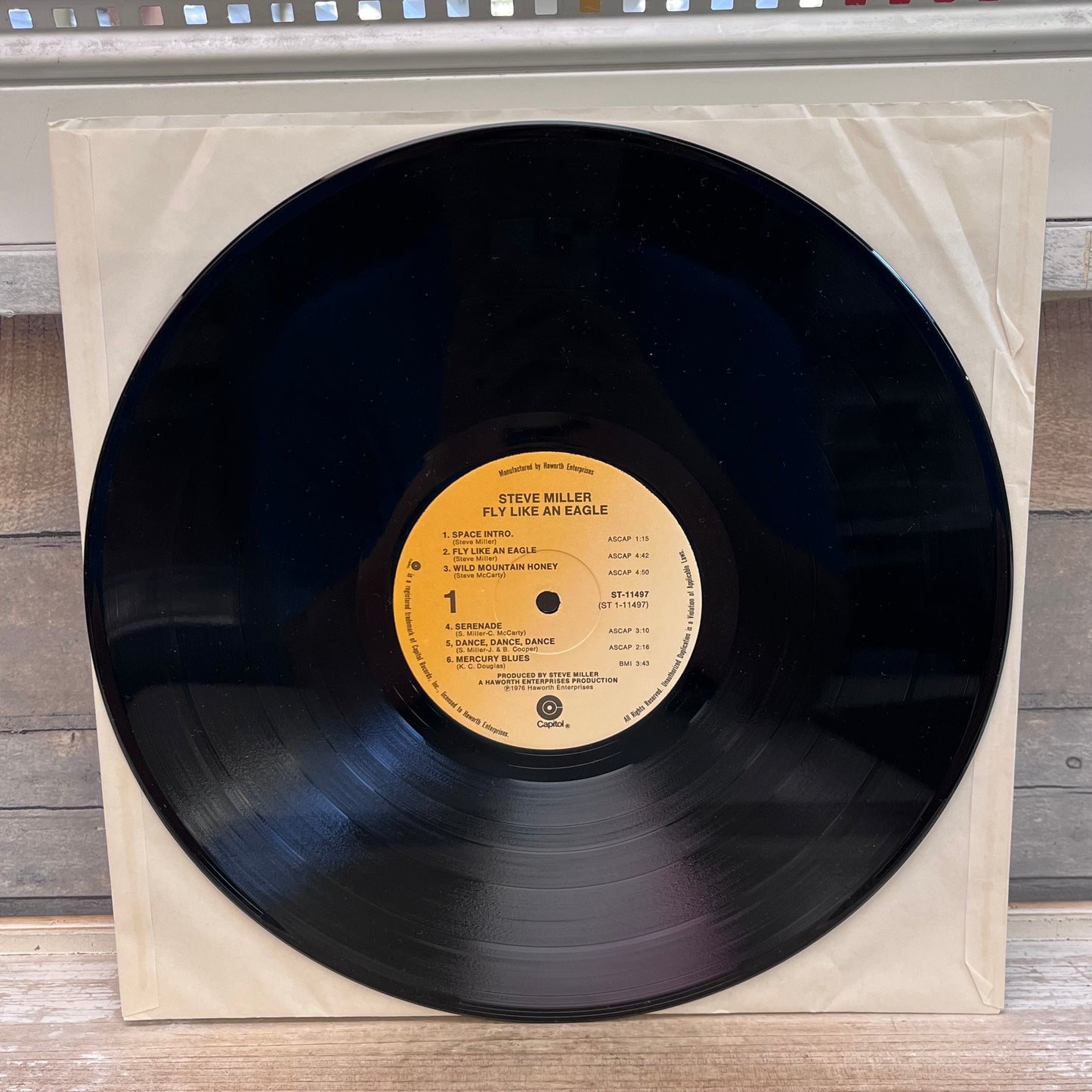 Steve Miller Band Fly Like an Eagle Vinyl Record, 1976