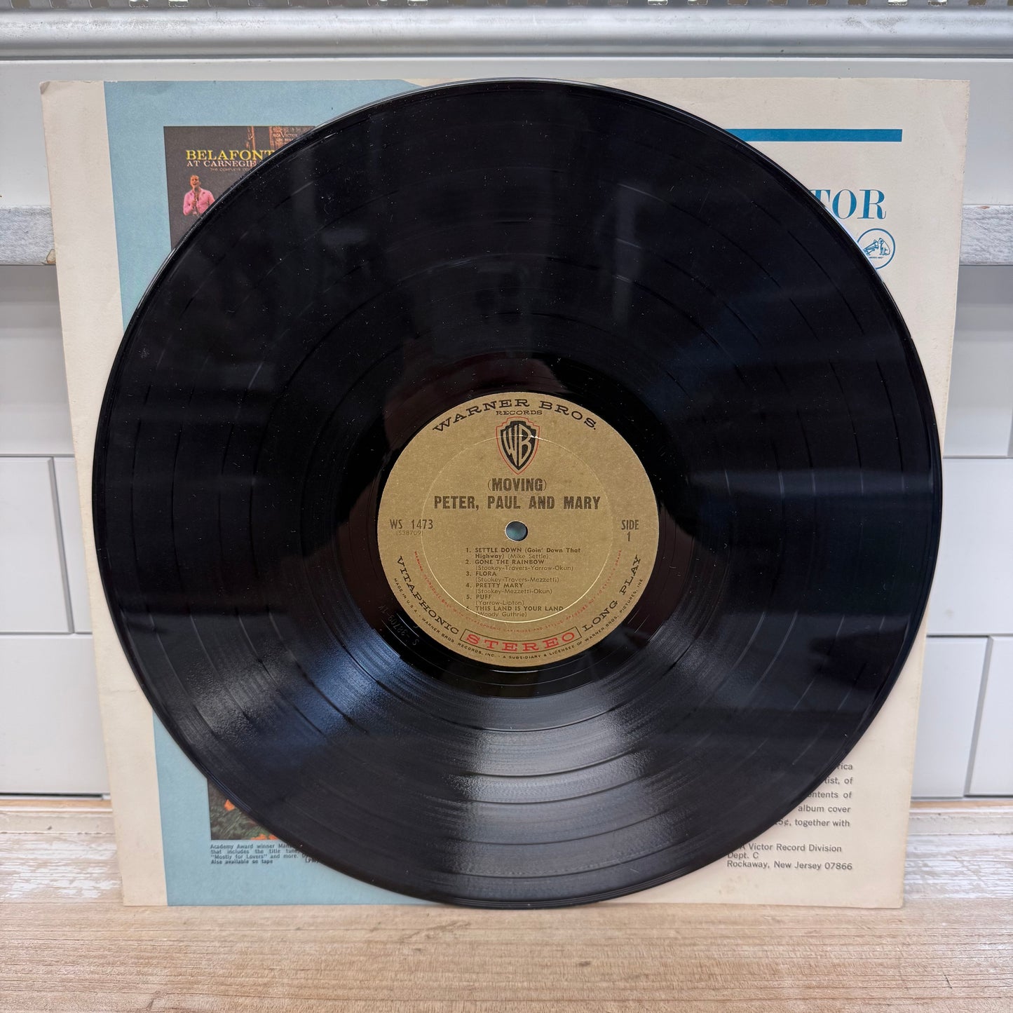Peter, Paul and Mary Moving Vinyl Record, 1962