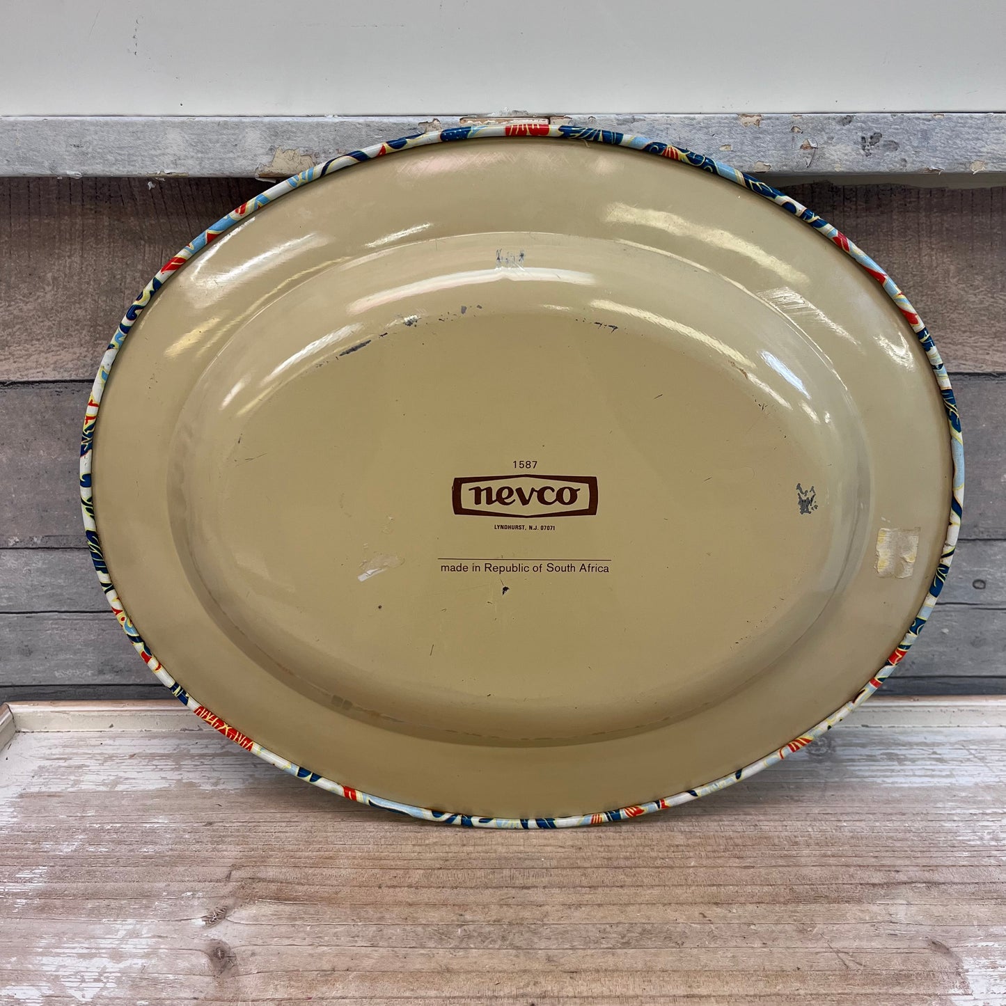 Nevco Floral Metal Tray
