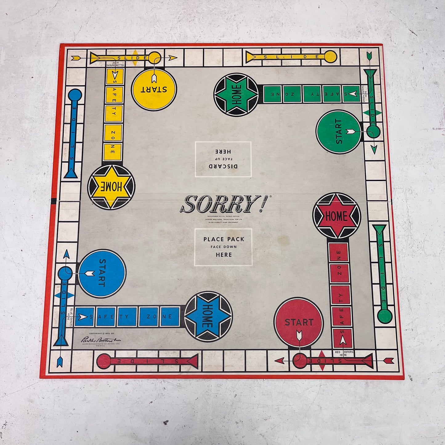 Parker Brothers Sorry! Board Game, 1964