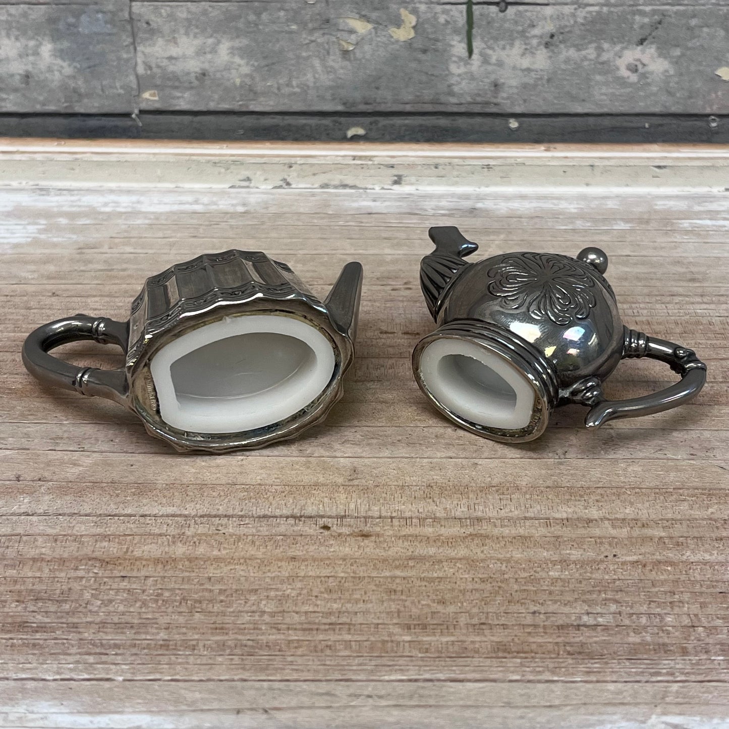 Godinger Silver-Plated Teapot Salt & Pepper Set
