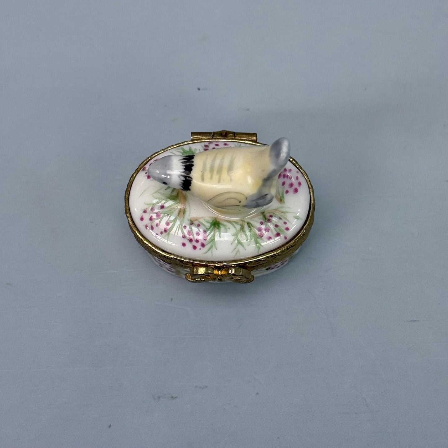 Royal Danube Hand Painted Bird Porcelain Trinket Box, #1886