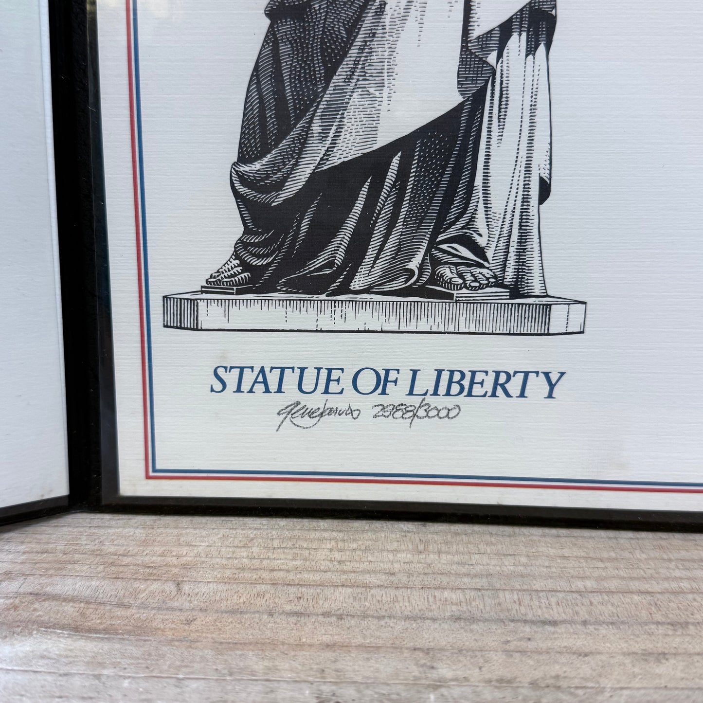Gene Jarvis Lady Liberty Stamp Portfolio, Signed