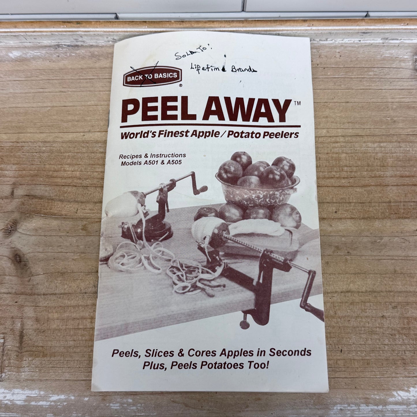 Back to Basics Peel Away Apple & Potato Peeler