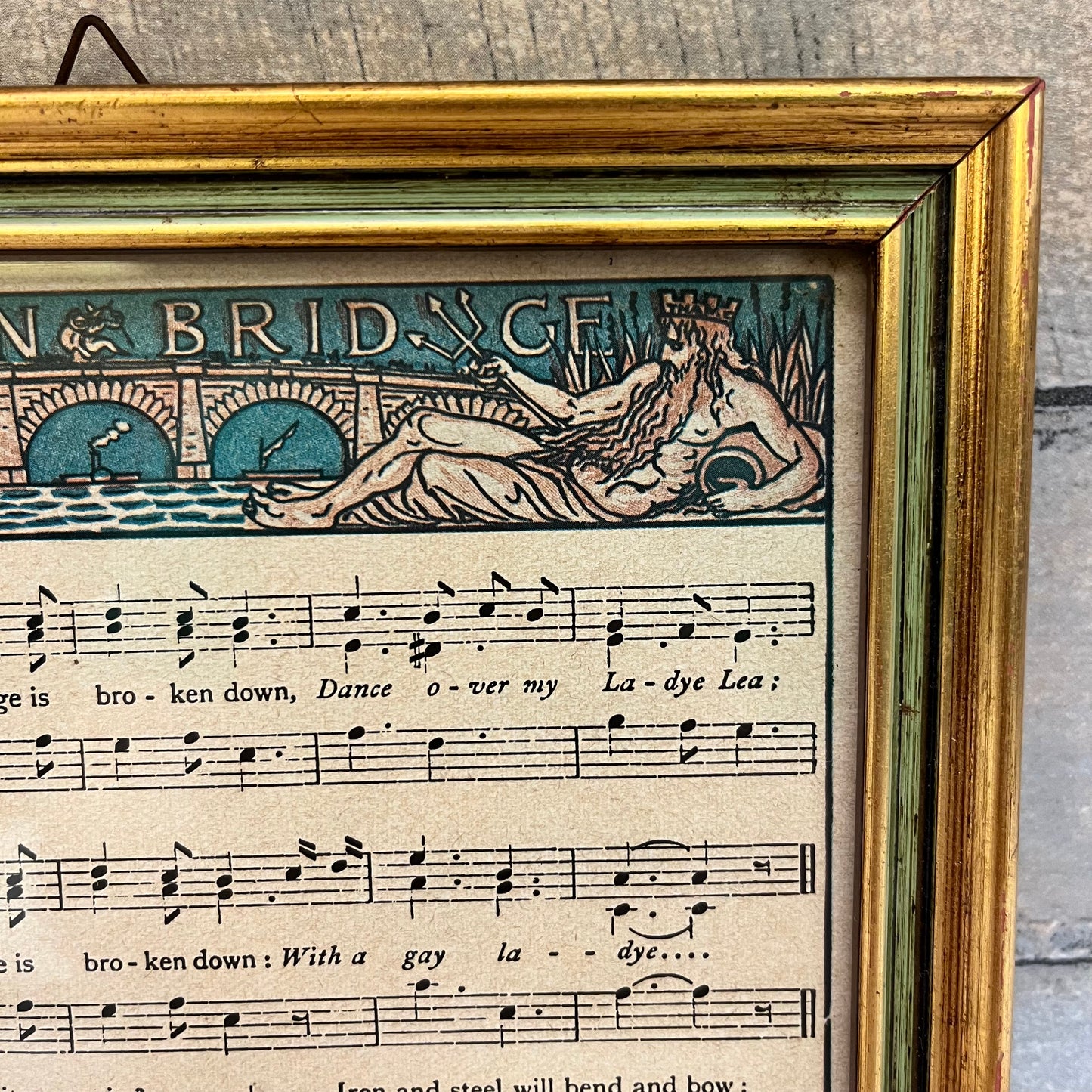 London Bridge Nursery Rhyme Framed Print