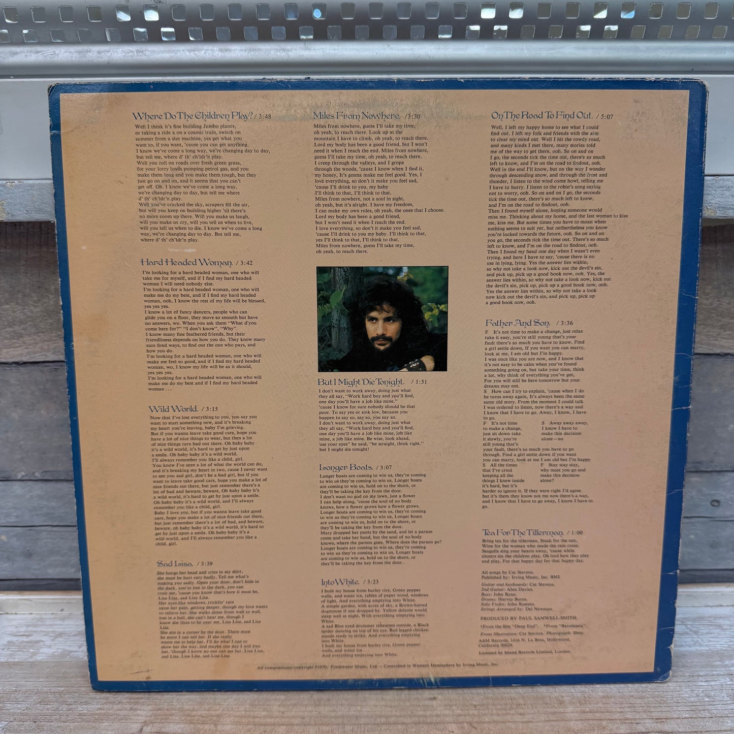 Cat Stevens Tea for the Tillerman Vinyl Record, 1970