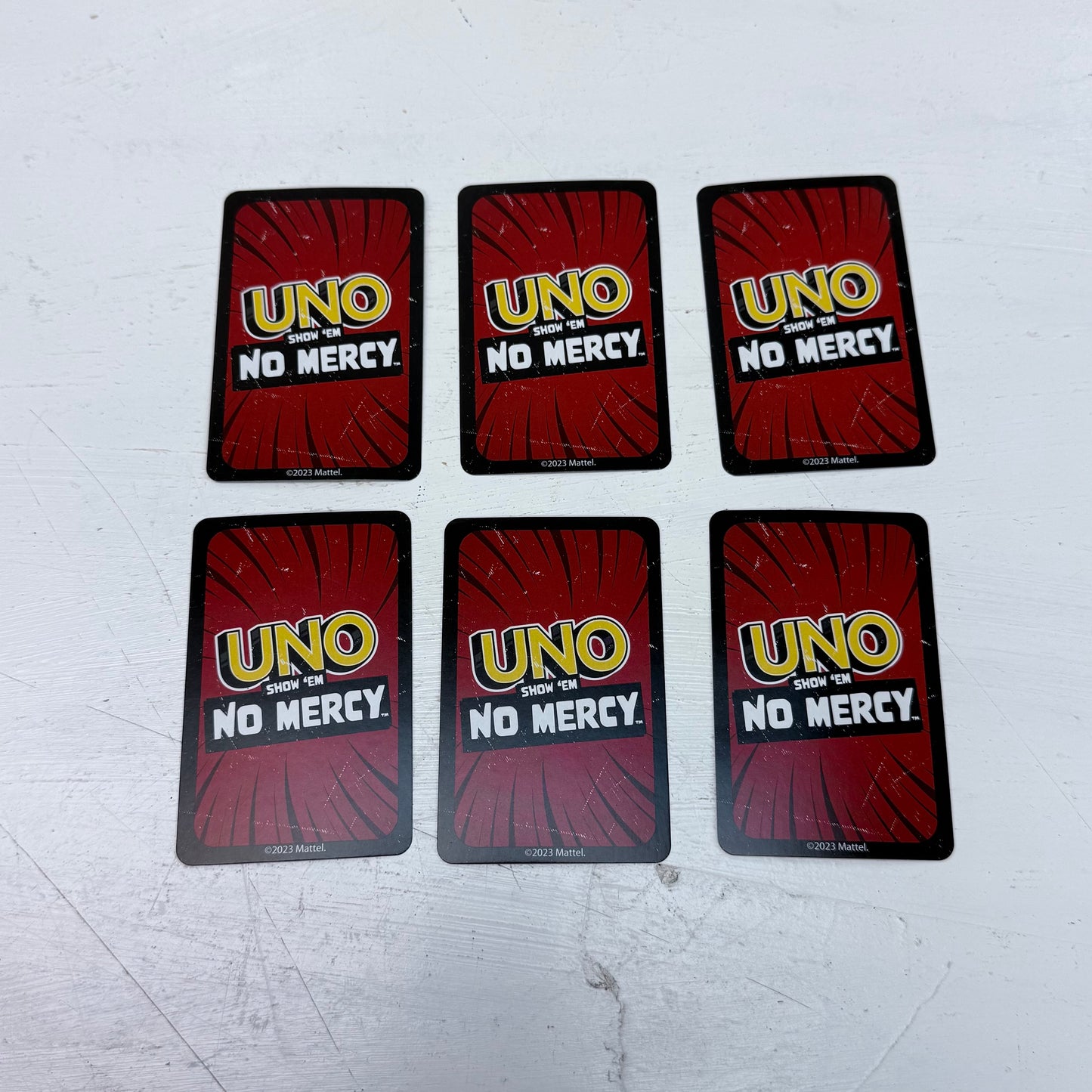 Mattel Uno No Mercy Card Game, Complete in Box