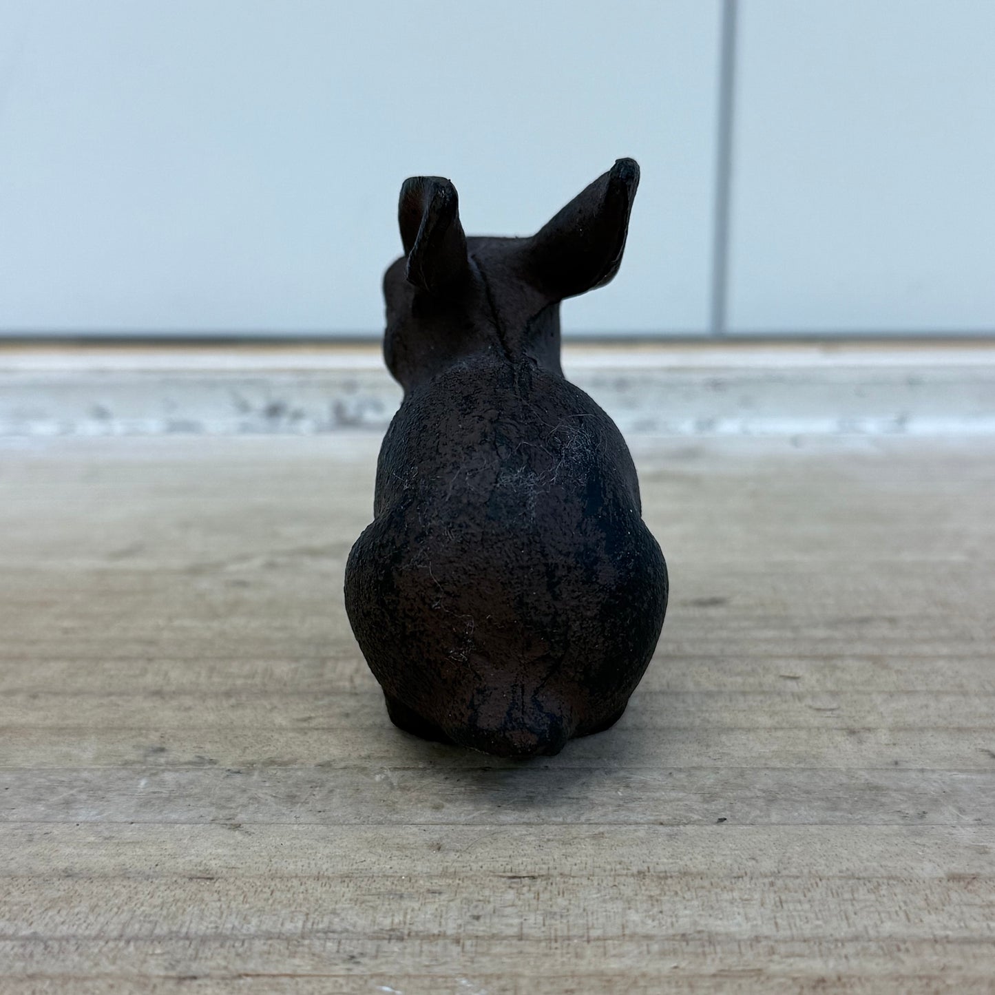 Cast Iron Rabbit Figurine