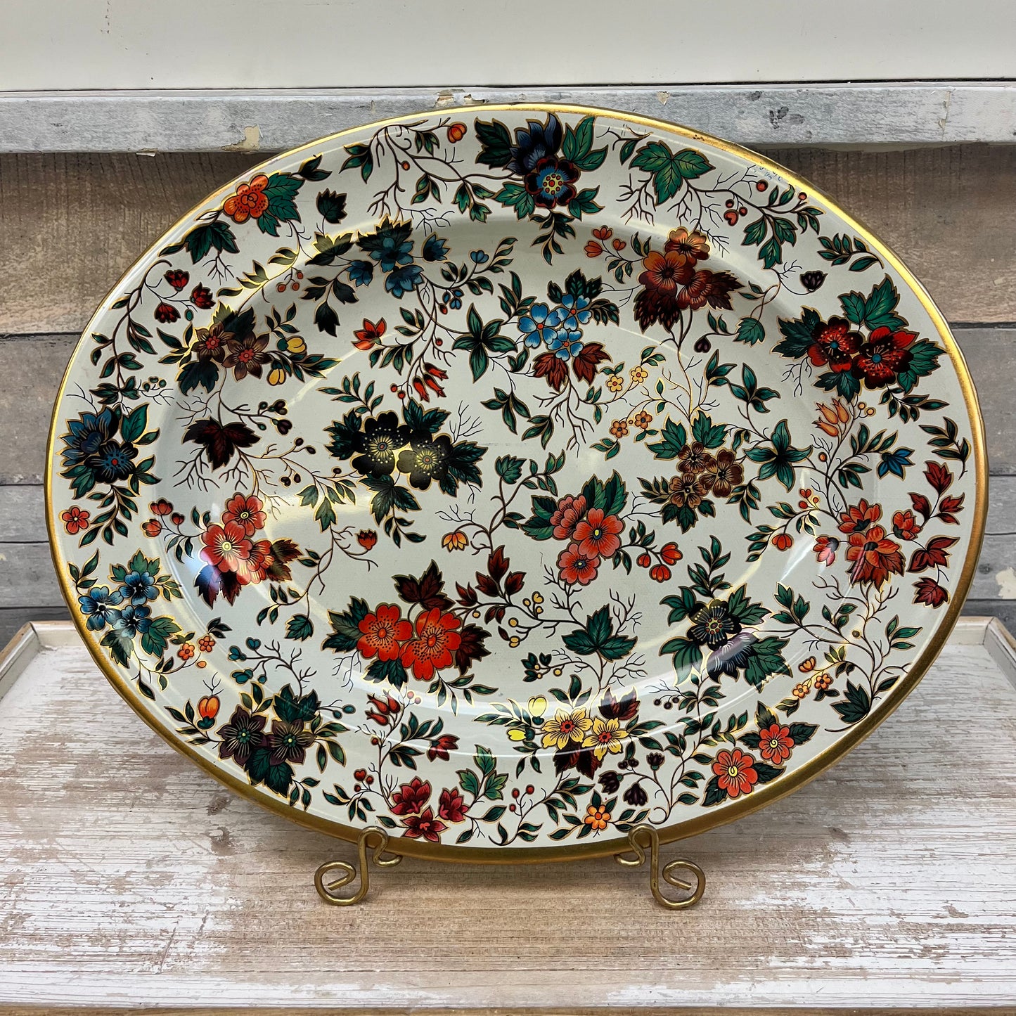 Daher Decorated Ware Floral Tin Tray
