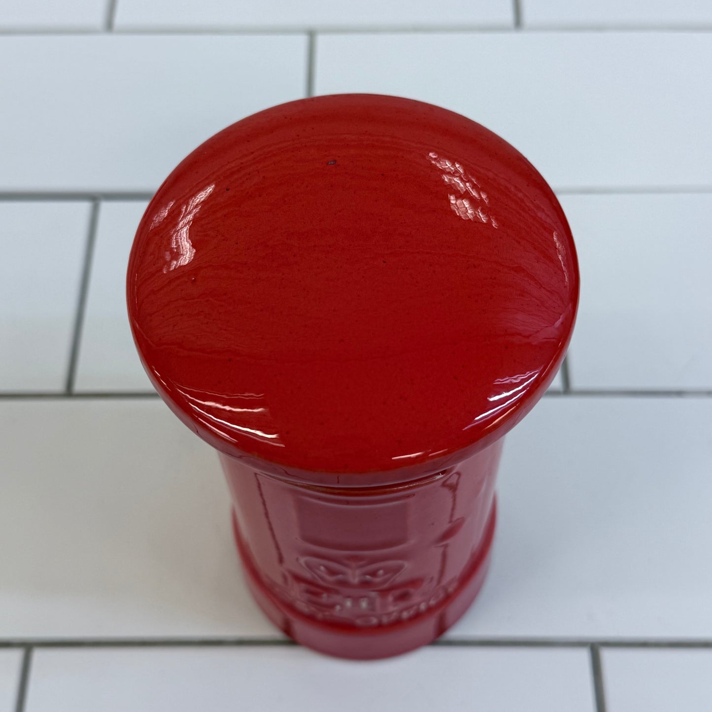 Mason's London Post Box Coin Bank Ceramic England Elizabeth II