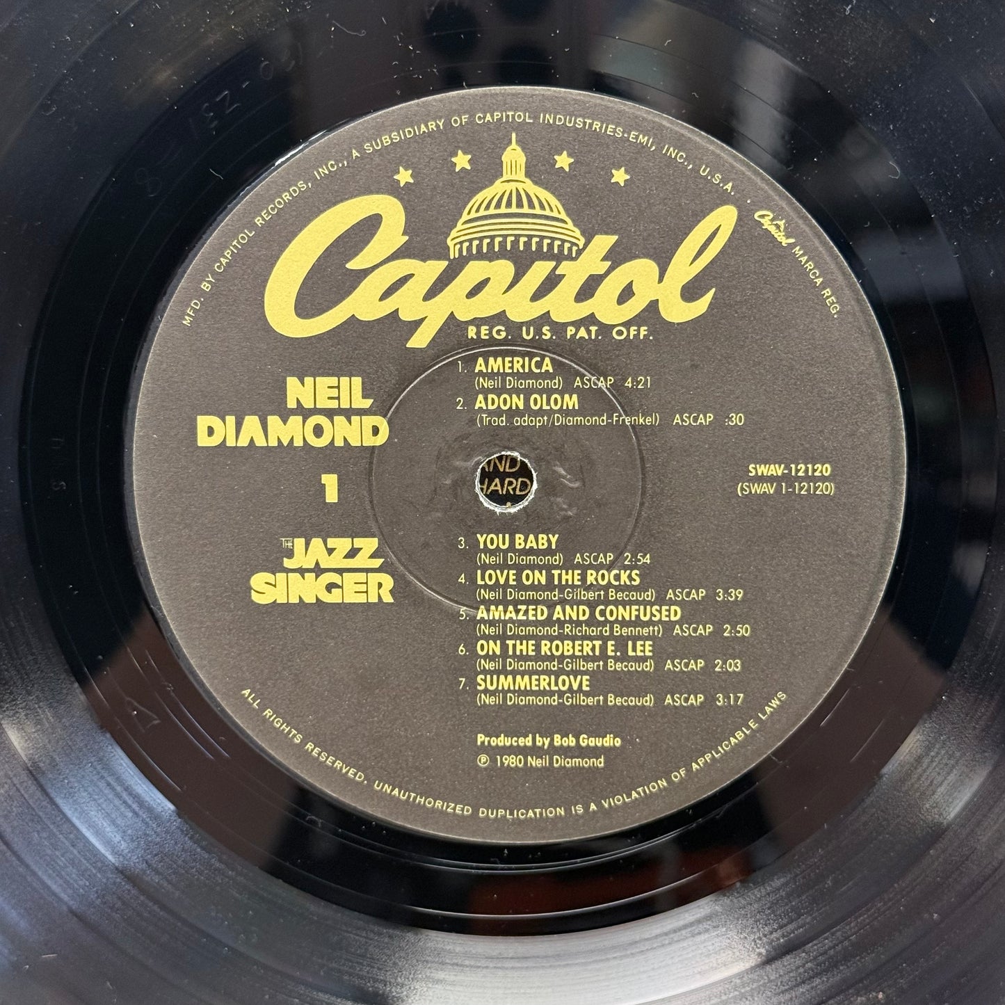 Neil Diamond The Jazz Singer Soundtrack Vinyl Record LP 1980