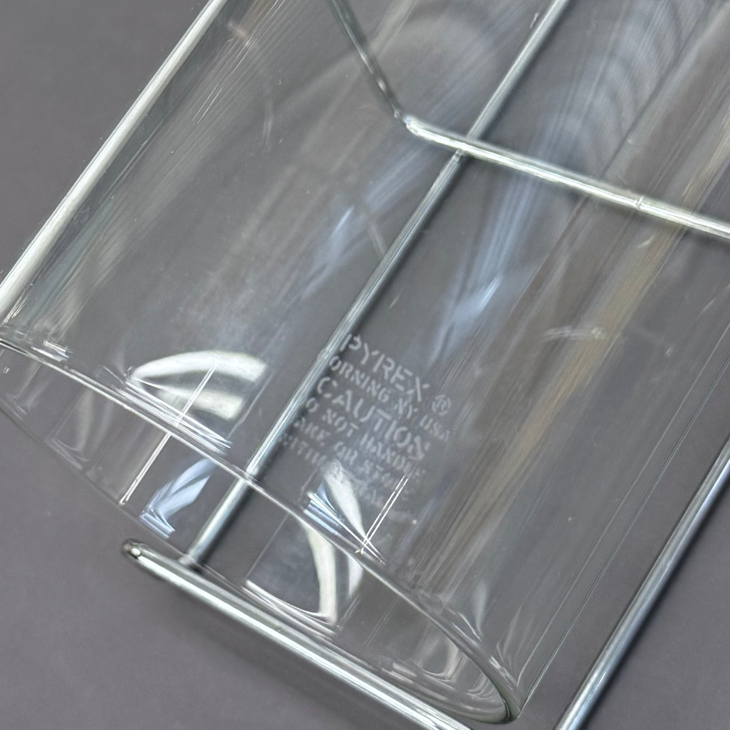 Pyrex Corning Bake a Round Glass Bread Tube with Rack in Box