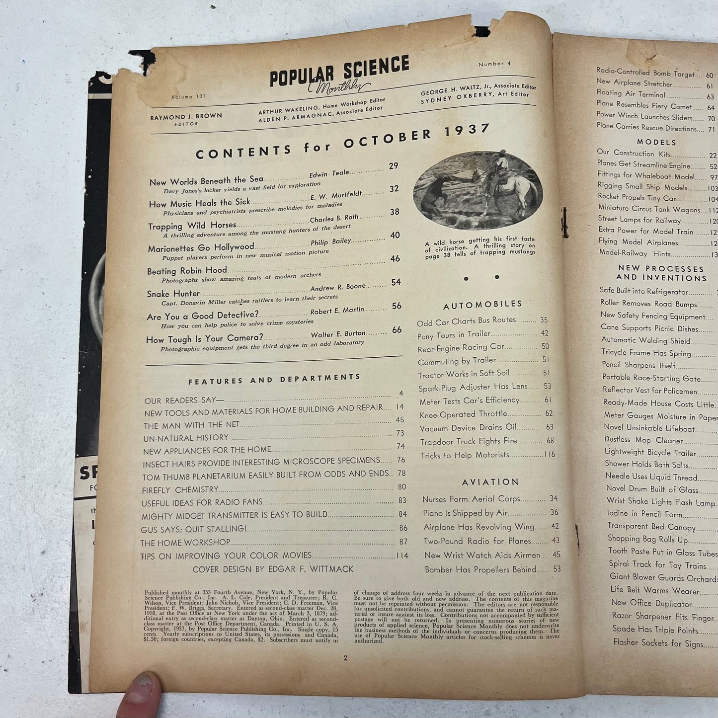 Popular Science Magazine, October 1937