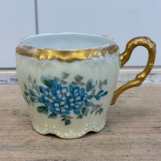 Jean Pouyat Limoges Teacup & Loving Cup Antique c.1900