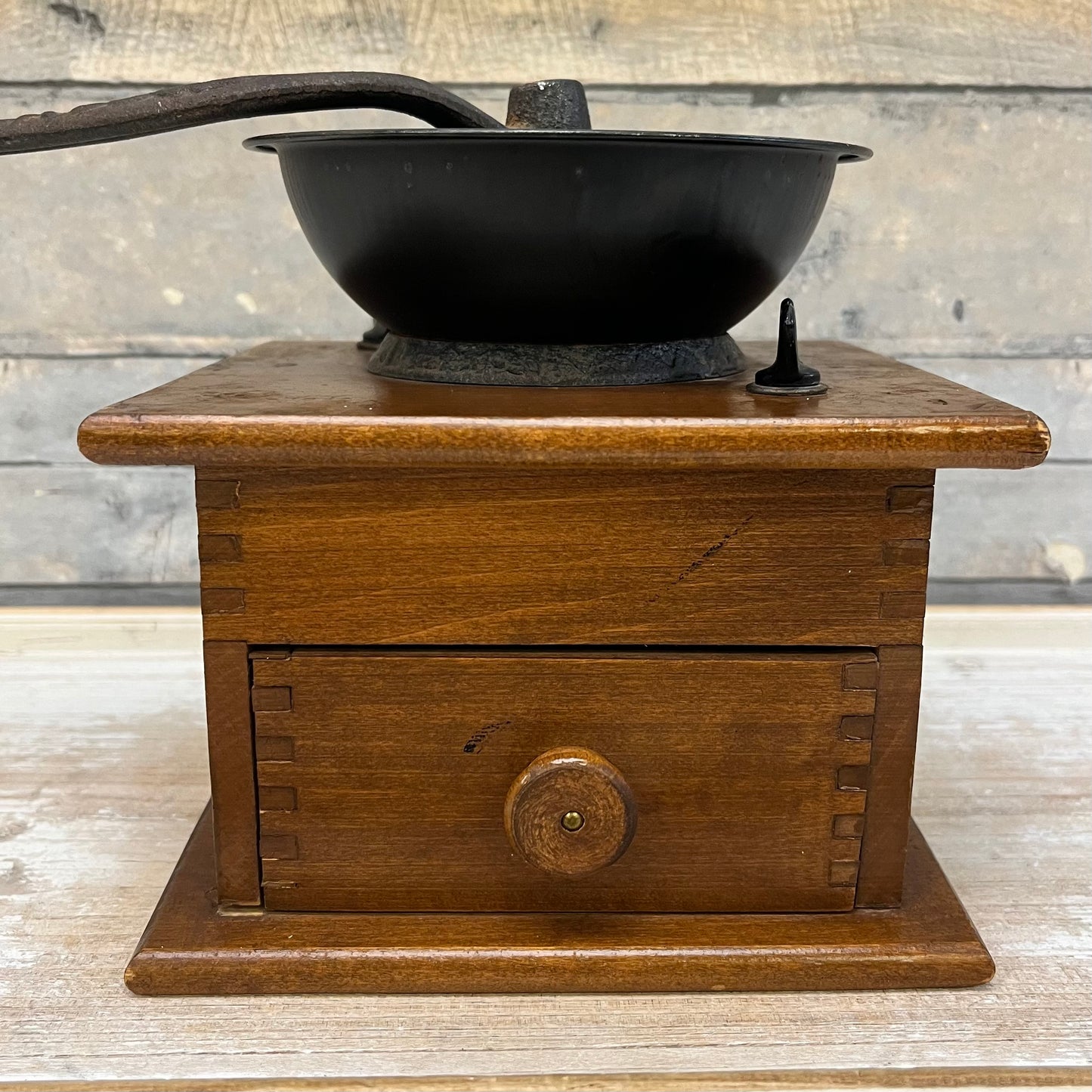 W.H. Co. Cast Iron Hand Crank Coffee Grinder