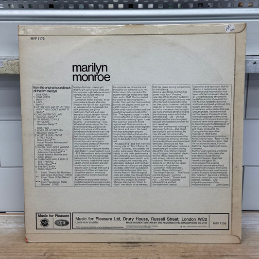 Marilyn Monroe Marilyn Vinyl Record LP 1963 #MFP1176