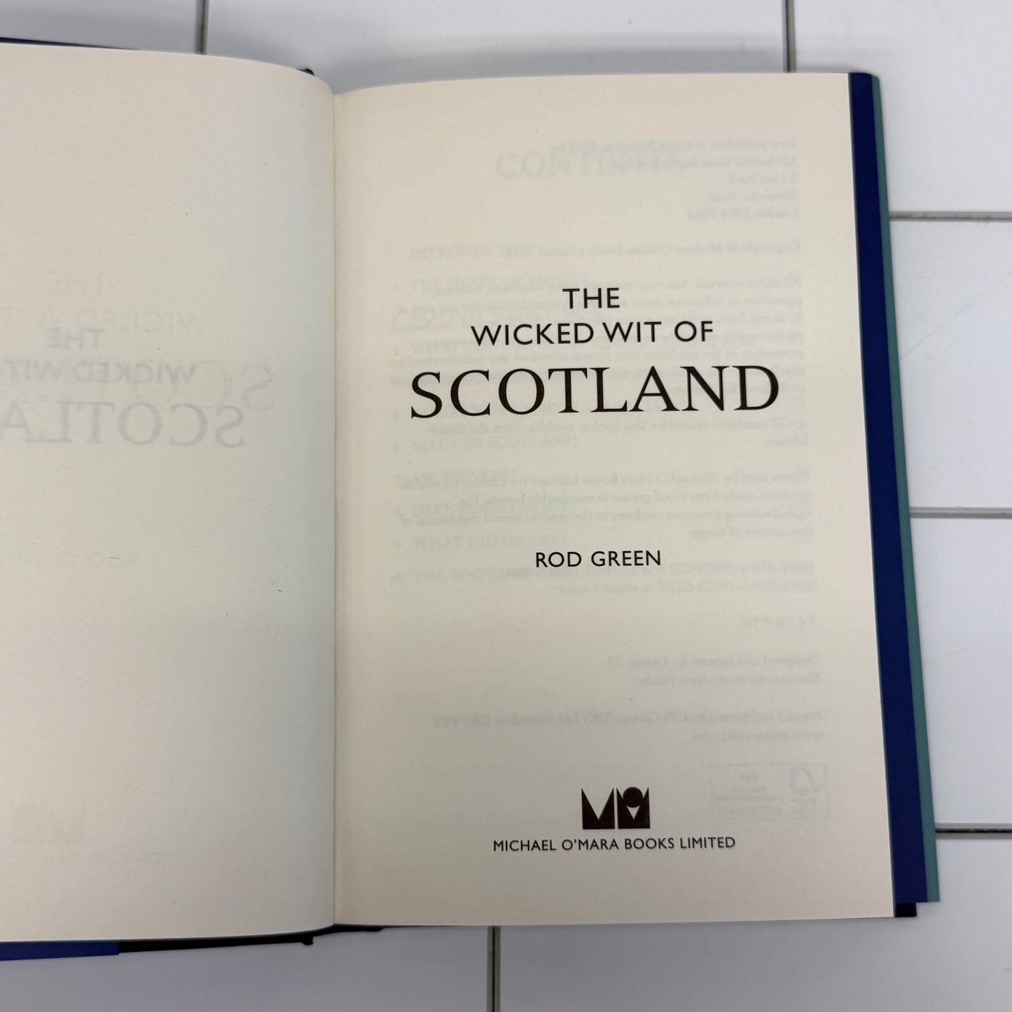 Rod Green The Wicked Wit of Scotland Hardback, 2018