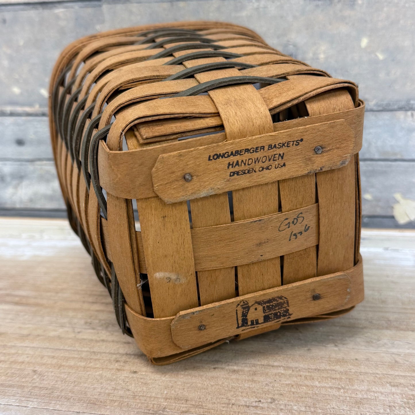 Longaberger Square Basket, Signed 1996