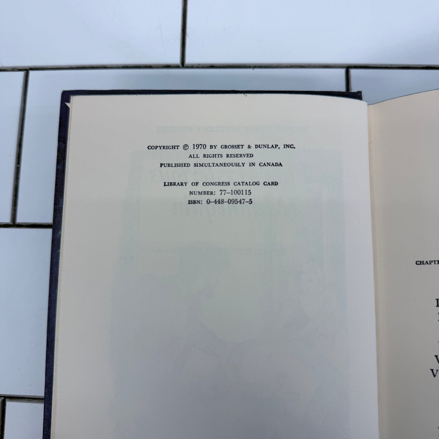 Vintage Nancy Drew Books Set of 6 By Carolyn Keene