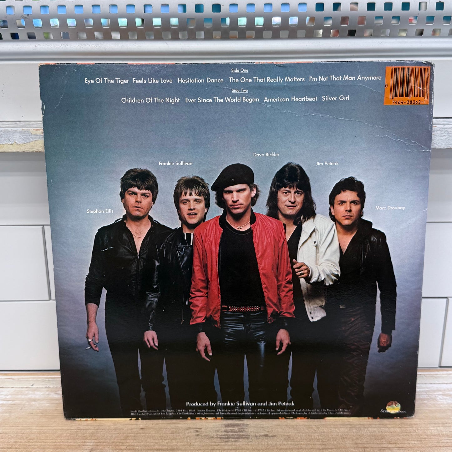 Survivor Eye of the Tiger Vinyl Record 1982 #FZ 38062