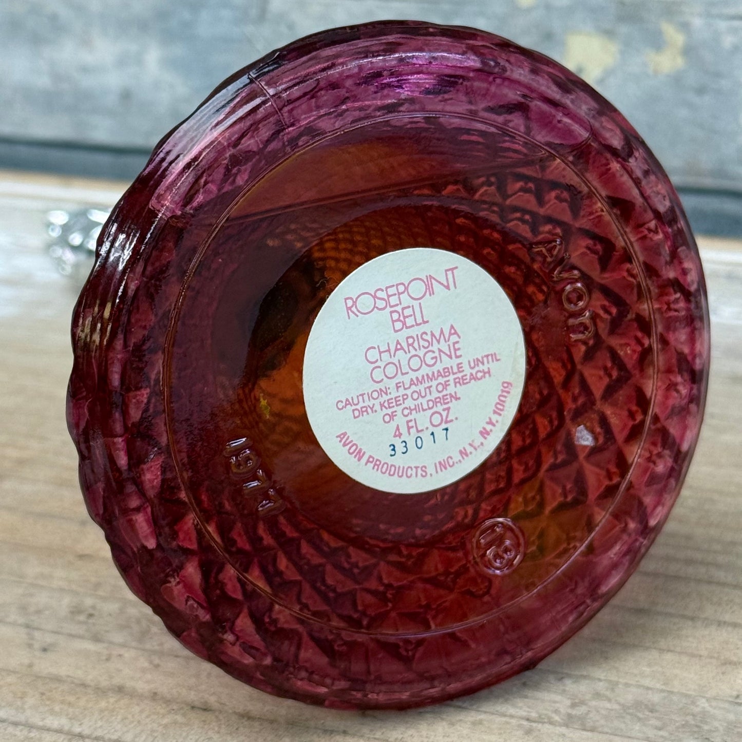 Avon Rosepoint Bell Charisma Perfume Bottle, 1977