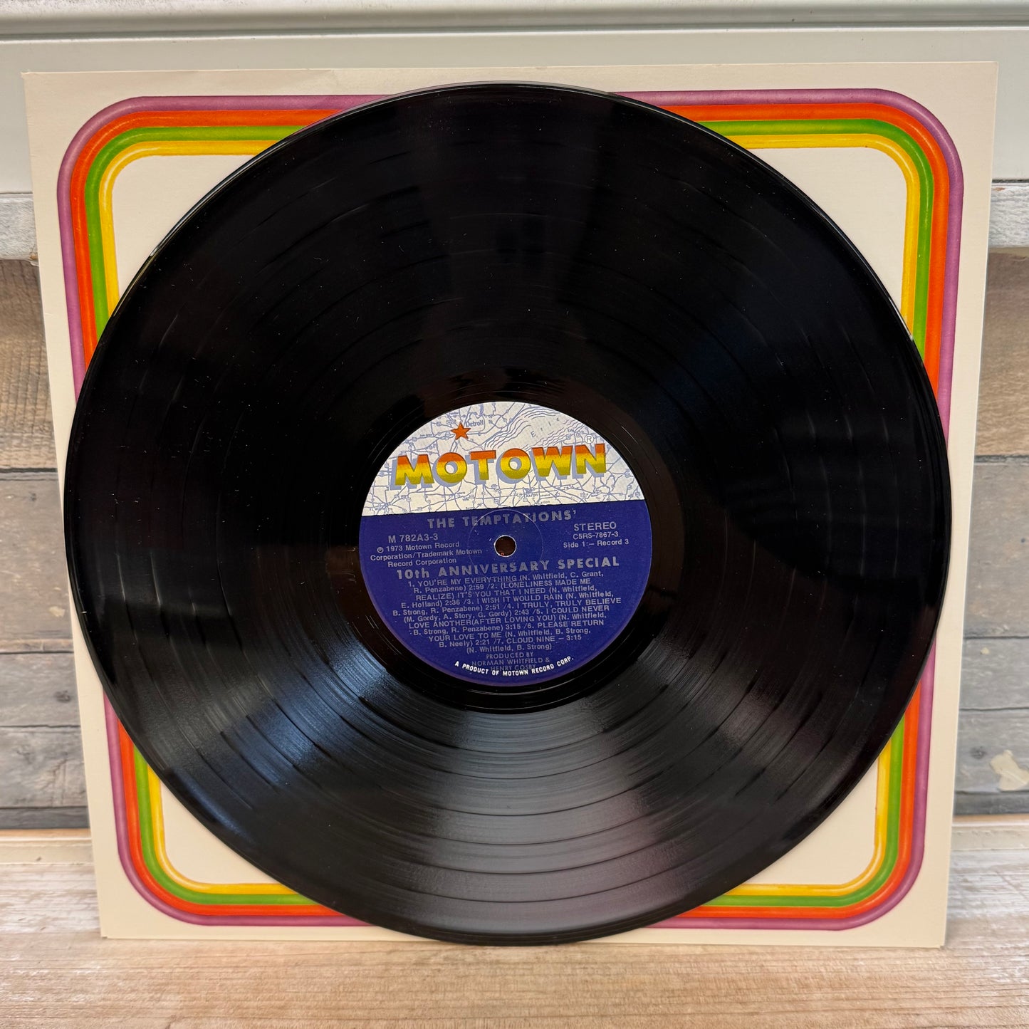 The Temptations Anthology Triple Vinyl Record with Booklet, 1973
