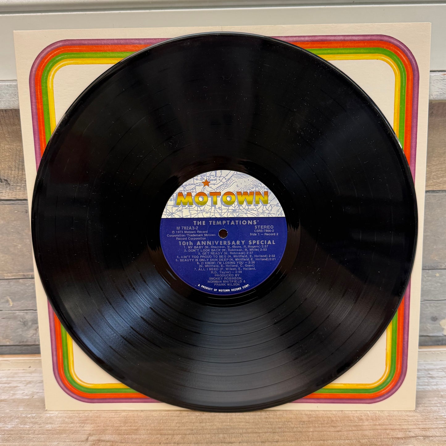 The Temptations Anthology Triple Vinyl Record with Booklet, 1973