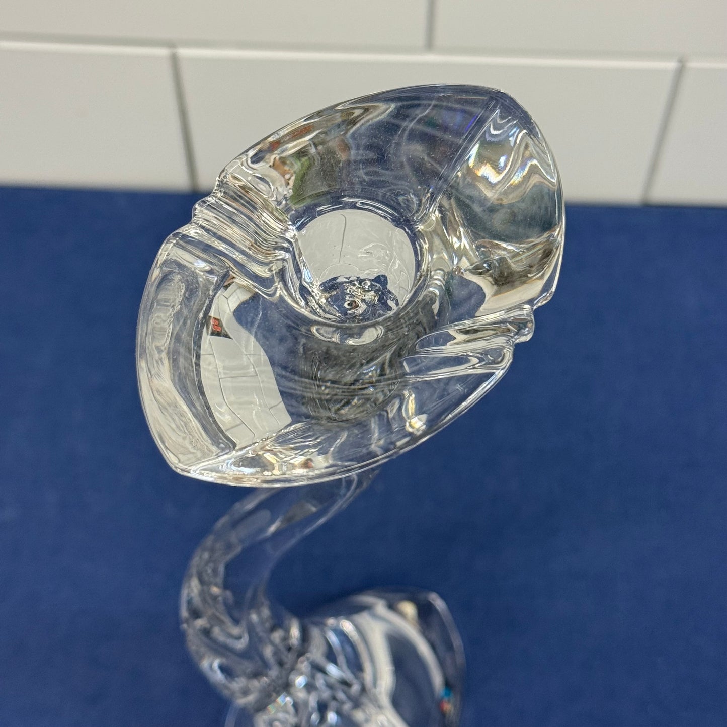 Marc Aurel Candle Holder, Lead Crystal