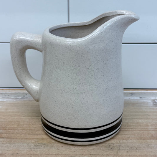 Striped Cow Pitcher, Salt Glazed Stoneware