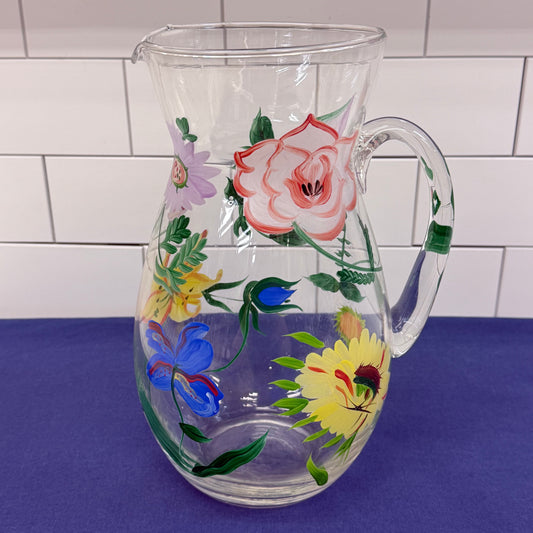 Royal Danube Hand Painted Floral Crystal Kitchenware Lot of 8