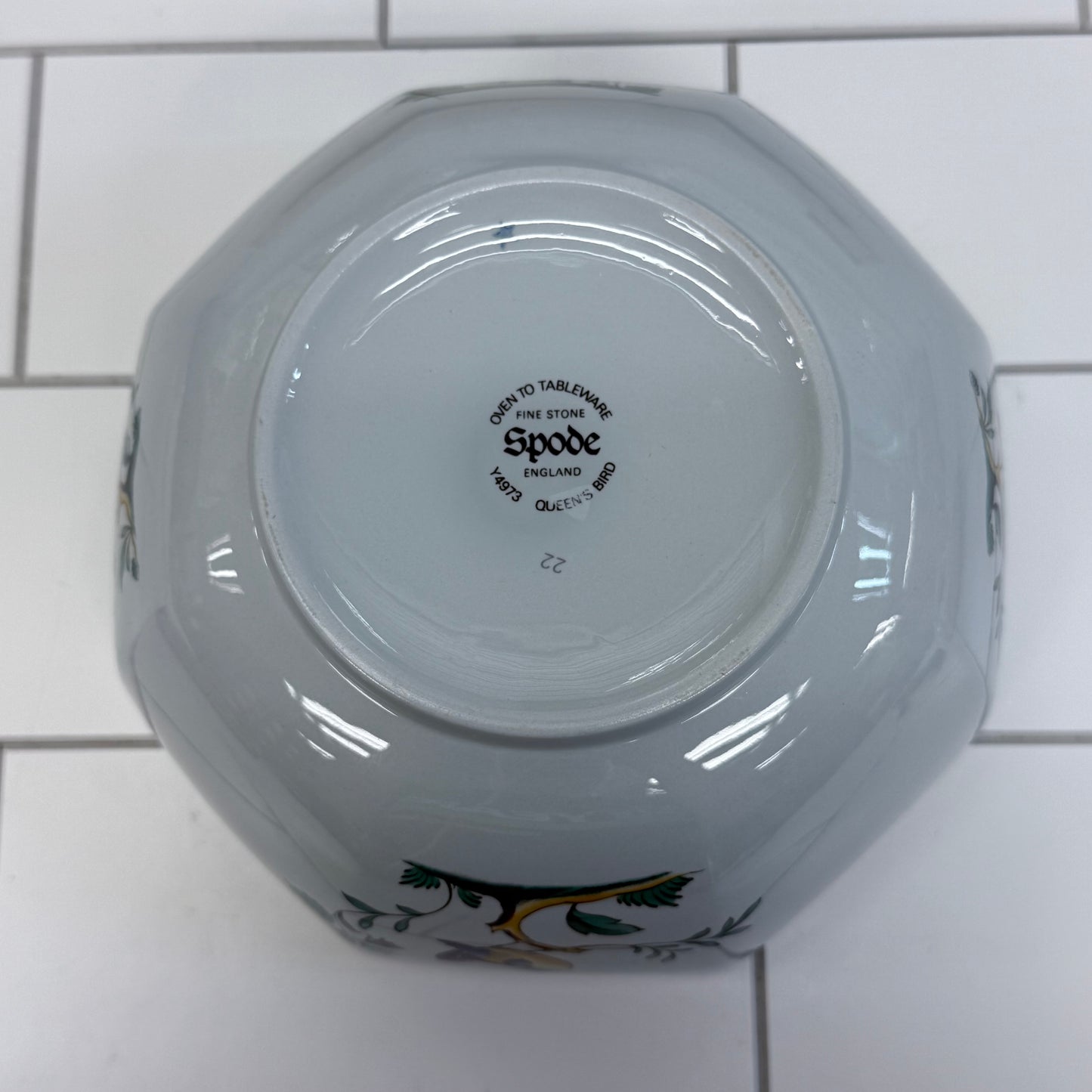 Spode Queen’s Bird Porcelain Octogonal Bowl