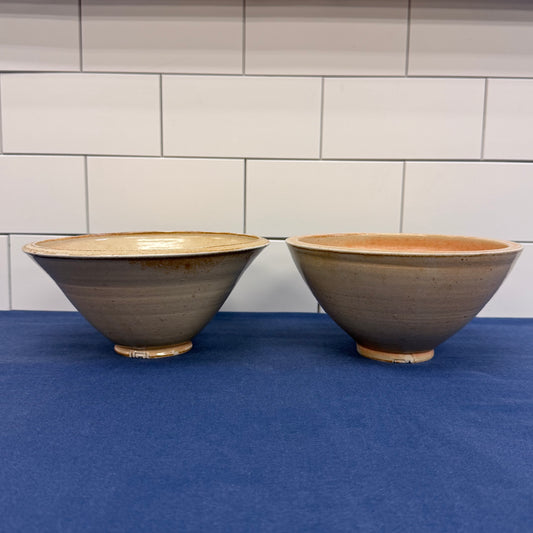 Studio Art Pottery Bowls Set of 3 Handmade Ceramic Rustic Modern