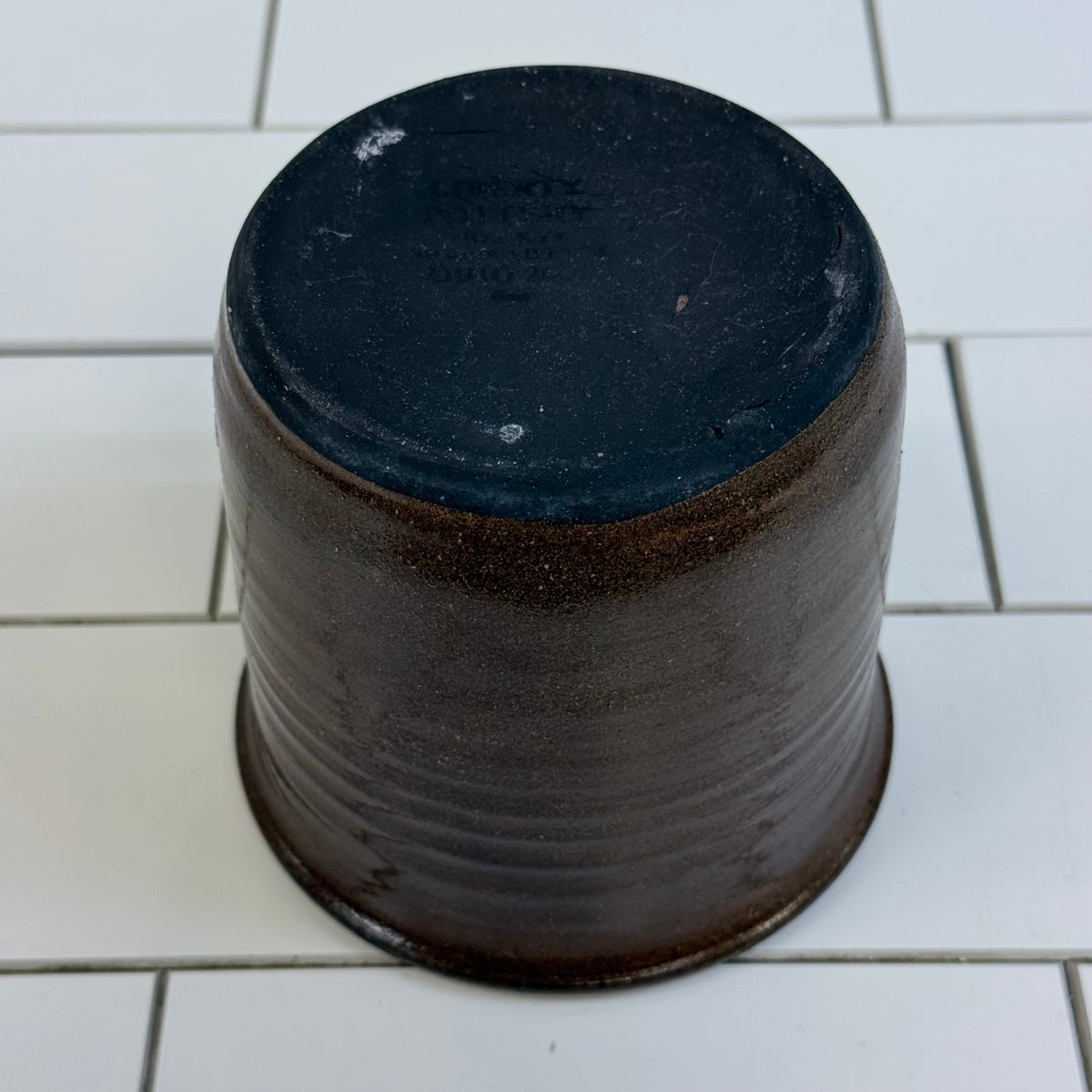 Liberty Pottery Ohio Brown Stoneware Crock
