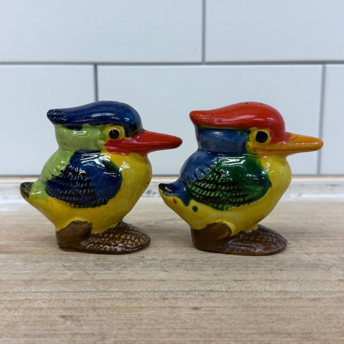 Kookaburra Bird Salt & Pepper Set, Ceramic