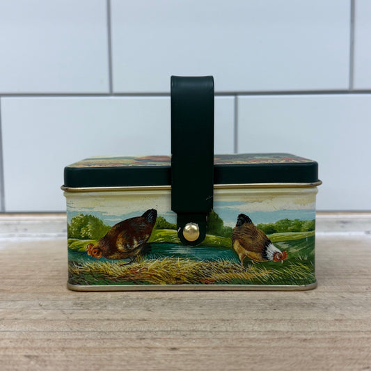 Department 56 Popprint Rooster Box, Tin